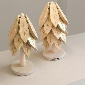 Sous-verre en bois naturel 99 Gold Data, dessous-de-plat en bois massif peint, protection de table pour tasse chaude, pot, fabriqué au Vietnam, Ms Violet - Product Image 4