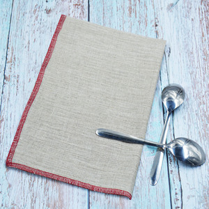 Toallas de té de lino de tamaño personalizado al por mayor, juego de toallas de mano de secado rápido antimicrobianas superabsorbentes para cocina, diseño sencillo - Product Image 2