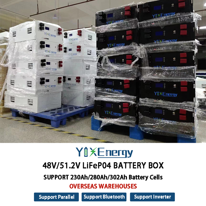 YIXIANG 48V 200A BMS LifePo4 Metal Battery Case - 280Ah/302Ah for Solar ...