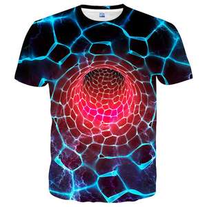 T-shirts grande taille pour hommes importés de qualité supérieure impression pakistanaise respirante Sublimation 100% coton matériel T-shirts pour hommes - Product Image 2