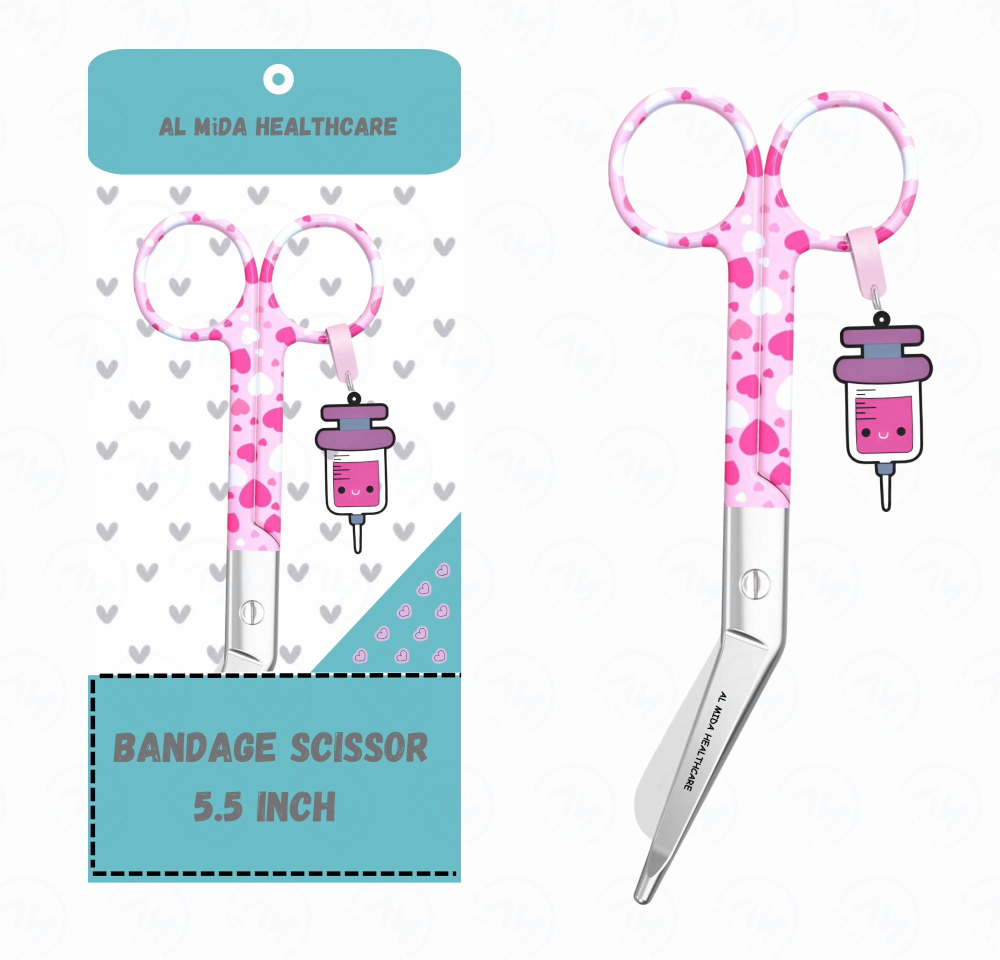 Pink and White Heart pattern