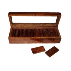 Article de qualité supérieure Incrustation en bois de sheesham poli de conception unique Boîte en bois de dés de forme polyédrique carrée Article décoratif pour la maison de haute qualité - Product Image 1