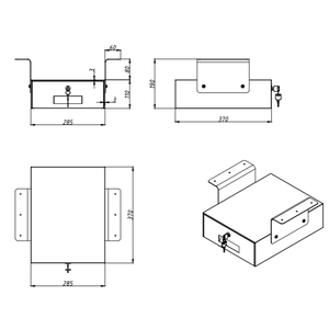 Cassetto Bianco Bloccabile Jet-Line per Scrivanie da Ufficio Regolabili in Altezza - Product Image 2