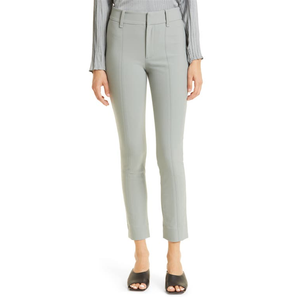 Vince Women's High Waist Cigarette Pants <b>Light</b> Slate Size XL-Breathable Anti-Wrinkle Pencil <b>Trousers</b> - Product Image 1