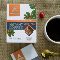 Café Instantáneo Premium al por Mayor, 100% Robusta Fina, Liofilizado, Café Instantáneo Superior 1 en 1 Robusta - 30g (3g x 10 Sobres)
