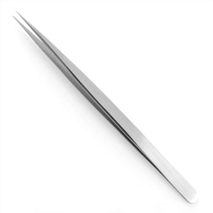 Pince à épiler d'extension de cils en acier professionnelle pince à épiler d'isolation pointue incurvée Extensions de cils Volume Instruments de beauté - Product Image 2