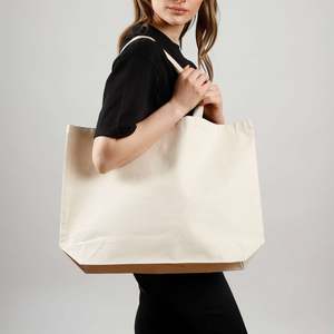 <b>Large</b> Heavy <b>Canvas</b> Tote <b>Bags</b> with Long Web Handles -TG260 Solid Color Pattern - Product Image 5