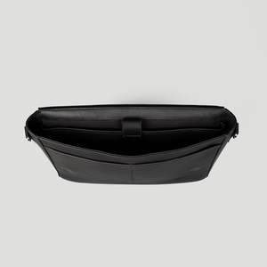 Bolso Mensajero de Cuero PU Carismatico para Hombre, Estilo Vintage a la Moda, con Botones y Cadenas Decorativas, Color Negro, para Primavera/Verano - Product Image 4