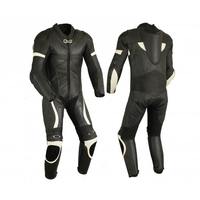 Combinaison de moto en cuir de vachette véritable noir et rouge personnalisée, 1 pièce ou 2 pièces, toutes tailles disponibles, personnalisation pour toutes les marques.