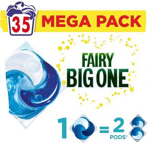 Fairy Non Bio The Big One PODS, Capsules de lessive liquide, 35 lavages, Élimination des taches 2X, Huggably - Product Image 5