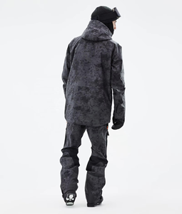 Combinaison de ski unisexe personnalisable, imperméable, avec fermeture éclair, respirante, veste à capuche pour snowboard, ensemble pantalon cargo - Product Image 2