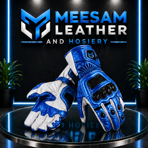 Guantes de Carreras de Cuero PU Transpirables y Protectores, con Cierre de Hebilla, Diseño Panelado, Unisex, para Motociclismo - Product Image 5