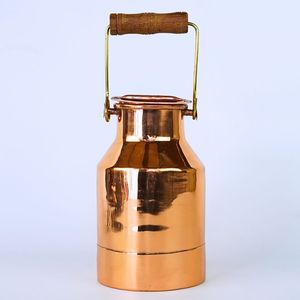 Recipiente de almacenamiento de cilindro de cobre Vintage, decoración de cocina clásica, organización elegante del hogar, tarro de botella de almacenamiento seco de especias de Metal - Product Image 4