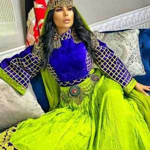 Traje Nacional Afgano Kuchi de Alta Calidad, Disponible en Todas las Tallas, Colores y Diseños, Hecho en Pakistán con Viscosa, Seda, Rayón, Modal y Poliéster WS - Product Image 3