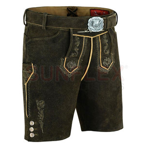 Logo personnalisé, vente en gros de Lederhosen bavarois, solide, décontracté, mi-étanche, service OEM pour hommes - Product Image 2