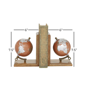 OEM Private Label Wood Bookends Trendy Contemporary Wooden <b>Book</b> End Holder for Home <b>Decor</b> Manufactured in India - Product Image 5