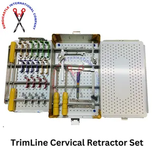 정형 Trimline 경추 견인기 척추 시스템 상자가있는 티타늄 블레이드 세트