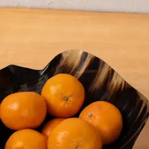 Cuenco de cuerno hecho a mano único, acento terroso para cocinas, vajilla, platos decorativos de cuerno al mejor precio - Product Image 3