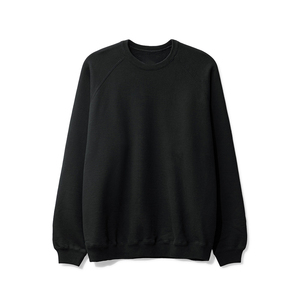 Haute qualité hommes coupe régulière pull sweat personnalisé col rond coton goutte épaule Vintage lavé polaire solide brodé - Product Image 1