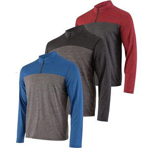 เสื้อสวมหัวแขนยาวแบบรูดซิปสำหรับผู้ชายผ้าโพลีเอสเตอร์ปักลูกปัดผ้าฝ้ายผสมแบบเรียบสำหรับ100% - Product Image 6