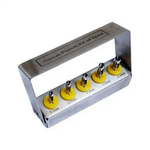 Medicab Instrumentos quirúrgicos Kit de punzón de tejido de implante dental de 5 piezas Fuente de alimentación manual Incluye soporte de fresa Herramientas dentales - Product Image 2