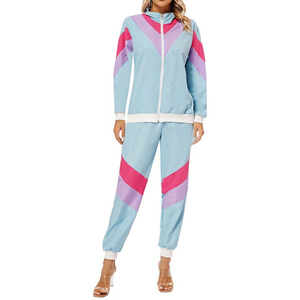 ชุดวอร์ม100% โพลีเอสเตอร์สำหรับผู้หญิงชุดวอร์มผ้าไนล่อนสำหรับผู้หญิงชุดวอร์มผ้าโพลีเอสเตอร์แบบสั่งทำน้ำหนักเบา - Product Image 1