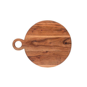 Planche à découper ronde en bois personnalisée avec logo, prix d'usine, vente en gros, plateau de service de cuisine durable, planche à découper en bois de luxe en gros - Product Image 4