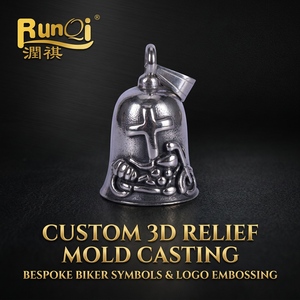 Campanello Protettivo per Moto - Campanello Gremlin per Motociclisti, Portafortuna per la Protezione in Strada - Campanello Rituale per Altare Wiccan per Motociclisti - Product Image 3