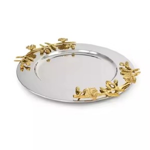 Bandeja DE SERVICIO DE Metal de chocolate usada multiusos Forma personalizada Bandeja de servicio de acabado de la mejor calidad para uso de artículos de fiesta Nueva llegada - Product Image 1