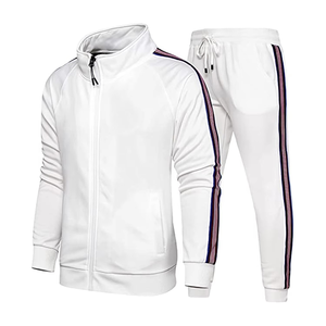 Track Suit High Quality Wholesale Oversize Sports Gym Unisex Sweat Suit Custom Zipper Jogger Printed Solid Breathable - Product Image 6