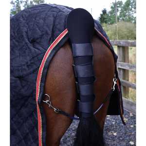 Protector de Cola de Caballo Ajustable Antideslizante con Cierres de Velcro, Vendaje Transpirable para Exhibiciones y Uso en Establos - Product Image 4