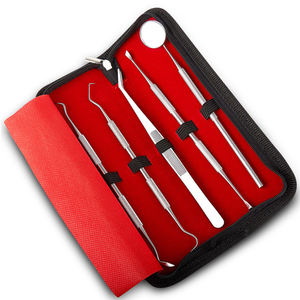 Instruments chirurgicaux du nombril Extracteur manuel en acier inoxydable Grattoir à dents en métal Instrument dentaire Ensemble de 65 pièces Garantie 3 ans - Product Image 5