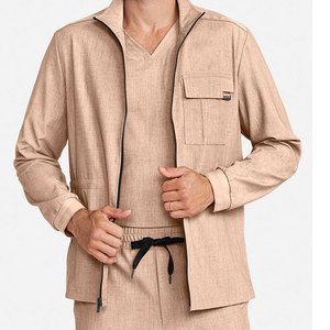 Cómodo peso ligero nuevo Diseño etiqueta privada mujeres Scrub chaqueta de calidad superior hombres Scrub chaqueta - Product Image 1