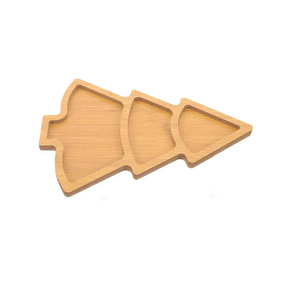 Bandeja de servicio de madera rústica para Navidad, plato de queso y aperitivos de vacaciones ecológico para exhibición de cocina festiva, entretenimiento - Product Image 4