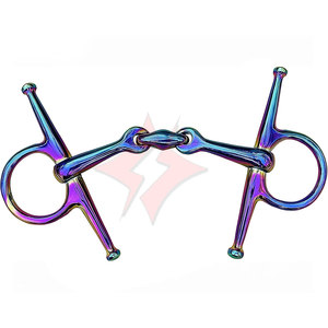 Vástago Kelly Silver Star 3 piezas Dogbone Roller Horse Bit Breeches Western Riding Bit Control de acción suave Todos los niveles de habilidad - Product Image 1