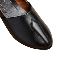 Nouvelle conception, bonne qualité, chaussures ajustées élégantes, chaussures Khussa pour hommes, en cuir, noires, décontractées, tendance, légères