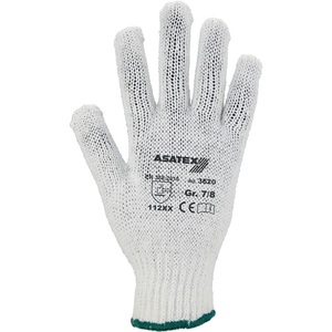 Safety <b>Gloves</b> EN 388 Category II Size 9/10 White/Blue Pack of 12 - Product Image 1