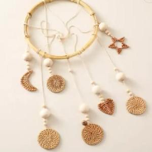 Cuna de bebé de mimbre móvil hecha a mano personalizada, venta al por mayor, juguetes de mimbre giratorios colgantes, decoración de cama infantil, niños y niñas recién nacidos - Product Image 3