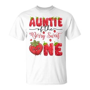 เสื้อยืดวันเกิดครบรอบ 1 ปีของป้าเบอร์รี่ สวีท วัน พร้อมลายสตรอว์เบอร์รี่สำหรับโปรโมชั่น - Product Image 1