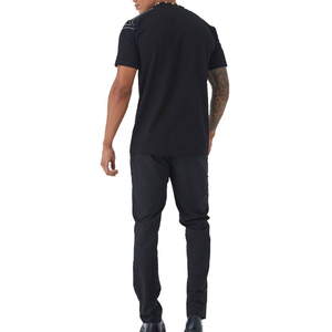 Camiseta de Verano al por Mayor, Nueva Moda Urbana, Cuello Redondo, 100% Algodón, Ligera, Manga Corta, Lisa, para Hombre, con Logotipo Frontal, Corte Regular, Informal - Product Image 2