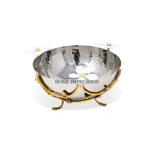 Cuenco de Metal hecho a mano para servir, cuenco de mezcla pulido con espejo de alta calidad con diseño Simple para el hogar, Hotel, cuenco de mesa para servir - Product Image 5