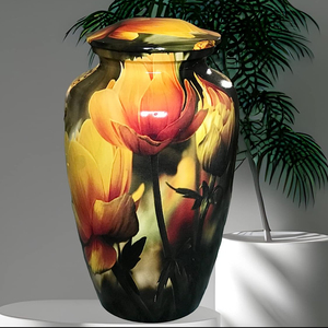 Wholesale High Quality Metal Handmade Human <b>Ashes</b> Cremation Urns Nickel Finished High Gloss Finish American Style Customizable - Product Image 1
