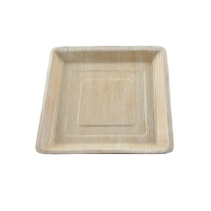 Bandejas de cena rectangulares desechables biodegradables de alta calidad Material de papel de hoja de palma para bodas fiestas disponibles al por mayor - Product Image 3
