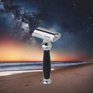 Rasoir de sécurité de rasage de toilettage pour hommes Pearl pour hommes Rasoir papillon de couleur noire - Product Image 2