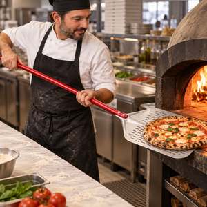 Pelle à pizza en aluminium perforée Fida 25 cm - Product Image 5