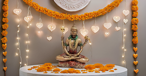 Handmade Resin <b>Shiva</b> Statue Padmasana Pose <b>Art</b> Deco Design Hindu God Sculpture Metal Handicraft for Home Office Temple - Product Image 6