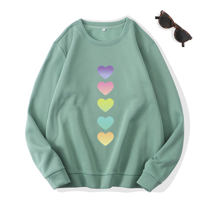 Jersey de Color superior a la moda para mujer, sudadera de manga larga, técnica lavada de algodón 100%, ropa de invierno ligera de ajuste holgado - Product Image 4