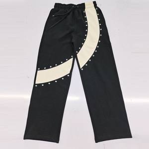 กางเกงวอร์มประดับเพชรเทียม ขายส่ง คุณภาพสูง พรีเมียม รับผลิตแบบ OEM บริการสกรีนโลโก้ ขายดี - Product Image 1