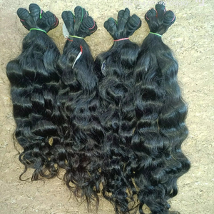 Extensions de cheveux brésiliens ondulés profonds Remy Extensions de cheveux humains de haute qualité de qualité indienne - Product Image 1