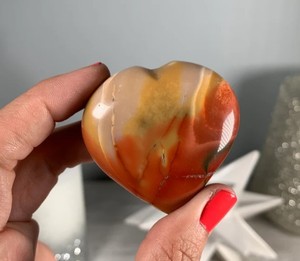 หินคริสตัลธรรมชาติรูปหัวใจพองฟูสำหรับการทำสมาธิจักระปรับสมดุลพลังงานของขวัญตกแต่งบ้าน - Product Image 2